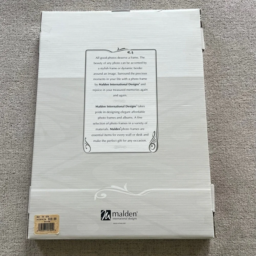 Malden International Designs 4x6 White 4 Opening Collage Photo Frame 2010-446